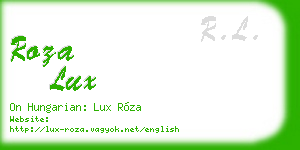 roza lux business card